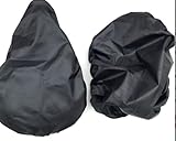 Universal Fahrradsattelbezug 4er Set - 100% Wasserdicht, Regenschutz, UV-Schutz - Passend für Trekkingrad, Hollandrad, MTB, BMX, Rennrad - Robuster Sattelschutz, Satteldecke，Sicher und dauerhaft