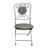 Mosaik Gartenstuhl Balkonstuhl Terassenstuhl klappbar Stern Design Klappstuhl Bistrostuhl Mosaikstuhl