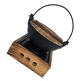 HOOTNEE Suki Topf, Hängetopf, Japanischer Kochtopf, Alter Shabu Topf, Japanische Kochutensilien, Hotpot Aus Gusseisen, Japanisches Hotpot Kochgeschirr, Hot Pot Im Japanischen Stil,