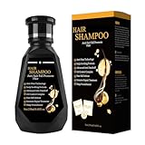 Natürliches Bio-Ingwer-Shampoo, tief nährendes, sauberes Ingwer-Shampoo für Haarwachstum und -reparatur, gegen Haarausfall und Ausdünnung, nährt die Kopfhaut und macht dickere (1pc)