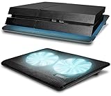 Eaxus® Padeax - Premium Kühler Geeignet für PlayStation 5/4 & Laptop/Notebook - LED Lüfter Ständer Kompatibel mit PC, PS4, PS4 Pro, PS5 & Co.