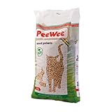 PeeWee 14 L / 9 KG Holzstreu Katzenstreu Einstreu Bio Öko Streu Pellets