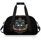 Entemne Kinder-Reisetasche, Evil Eyes, ethnisch, wasserabweisend, Turnbeutel, Sporttasche, leichte Reisetasche für Jungen und Mädchen, Handgepäck, Wochenendtasche