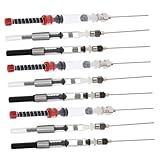 KITCHENKARATLY 9 Stück Teiliges Füllfederhalter Tintenfüllsystem Edelstahl und Kunststoff Vakuumfeder Konverter für Durchmesser Stifte Kompatibel für Kalligraphie und Schreiben