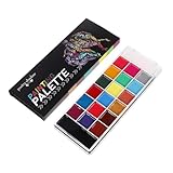 minkissy Farben Farbe, Die Im Dunkeln Leuchtet Body-paint-kit Schminksets Körperbemalungspalette Make-up-gesichtsfarbe Vampir-make-up-kit Gesichts- Und Körperfarbe in Öl Pigment