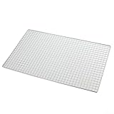 Gdfnmogo Grillrost für japanischen koreanischen Stil, gekreuztes Drahtgitter aus Edelstahl für gleichmäßigen Luftstrom, kompatibel mit Out (3,4 Rahmen, 60 x 40 cm)