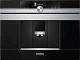 Siemens CT636LES6 Kaffeemaschine, integriert, 19 bar, Schwarz, Edelstahl