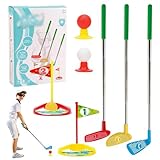 Mineup Minigolf Set Spielzeug für Kinder, 12Pcs Minigolf Kinder 3-8 Jahre, Minigolfschläger, Minigolf für zuhause, Indoor & Outdoor Gartenspiel für Jungen und Mädchen