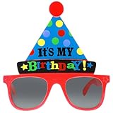 Happy Birthday Brillen,'It's My Birthday' Eyeglasses,Lustige Spaßbrillen,Kunststoffe Partybrille,Party Photo Booth Requisiten,Neuheit Party Sonnenbrille für Erwachsene Kinder Geburtstag Party Deko