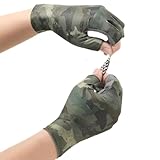 Sonnenschutz-Handschuhe für Herren und Damen, LSF 50+, Kajak-Handschuhe mit 3-Finger-Schnitt, rutschfest, atmungsaktiv, für verbesserte Leistung