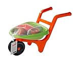 SIMBA 107134718 Kleine Schubkarre mit Gartenwerkzeug, Sandkastenspielzeug, Sandspielzeug, 5 Teile, 46cm