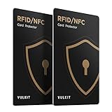 VULKIT RFID/NFC Sperrkarten – 2er-Pack, Ultradünner Kreditkartenschutz, Schutz für kontaktlose Karten, Premium-NFC-Blocker, für Kreditkarten, Ausweise, Reisepässe, Geldbörse