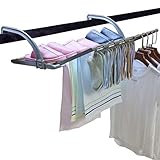 VDCVADKYE Ausziehbarer Wäscheständer, Wäscheständer Heizkörpertrockner Klappbarer Wäscheständer Indoor Outdoor Badezimmer Badewanne Handtuchhalter(69cm)