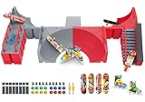 Finger Skateboard Ramp Set, KETIEE 17pcs Deck Fingerboard Skate Park Kit mit 4 Mini Skateboards 1 Fingerskate Fingerskateboard Rampe Mini Finger Skatepark Spielzeug für Kinder Erwachsene