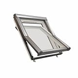 Dachdecker Favorit Roto Dachfenster aus Kunststoff mit Eindeckrahmen (65x118)
