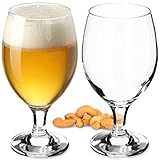 KADAX Biergläser 400 ml, 2er Set, Biertulpen aus Glas, Biergläser für Pils, Helles, Weizen & Craft Beer, Bierglas, Bierkrug, Gläser für Bier, Weizenbiergläser