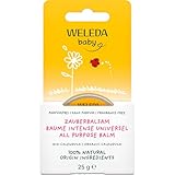 WELEDA Bio Baby Calendula Zauberbalsam - Naturkosmetik Universal Balsam für Gesicht & Körper zur Pflege & Beruhigung trockener Haut und Lippen. Reichhaltiger Allzweckbalsam für Babys & Kinder (1x 25g)