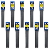 XPEX 120 Stück 0,7-mm-Minen für Automatische Bleistifte - Bruchsichere Ersatz-Bleistiftminen für Reibungsloses und Klares Schreiben