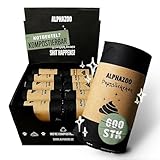 alphazoo Pupssäckchen Hundekotbeutel biologisch abbaubar 600 Stk. - Extra reißfest, auslaufsicher & kompostierbar, Nachhaltige Kotbeutel für Hunde auf Rollen, Hundetüten