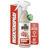 Envira Universal Insektenspray 500 ml - Ungezieferspray gegen Insekten in der Wohnung - Abwehrspray gegen Silberfische, Trauermücken, Fruchtfliegen, Kakerlaken, etc - Dezenter Zitrusduft, geruchsarm