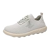 Damen-Sneaker, Laufschuhe, Sportschuhe, Tennis, Wandern, Fitness, Sneaker, atmungsaktiv, bequem, rutschfest, leicht, hellgrün, 41 EU