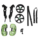 ANKROYU Kajakwagen, robust, 500 kg Kapazität, pannensichere Räder, Kanu-Trägerwagen für Strand, See, Flusstransport, Robustes PA-TPE-Material