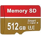Jokiraty SD Karte 512GB Hohes Volumen Speicherkarte Hochgeschwindigkeit SD Card Externe Datenspeicher Wasserdicht Memory Card für Handy/Tablet/Kameras/Dashcam (512 gb)