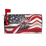 Briefkastenabdeckungen mit amerikanischer Flagge, Außendekoration, einzigartiges Oxford-Stoff-Design für einfache Erkennung und Schutz