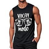 Herren T Shirt Übergrösse Tops Achselshirt Wander 6XL Der Fitness Junggesellenabschied Bügelfreie Orange Böser Krawatte Rohlinge Ausgefallene Schrift Glitzer Outdoor Leichtes Elegant Nach
