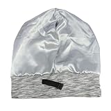 mophrati Elastische Mützen Bonnet Caps Herbst Kopfbedeckungen Thermische modische Kopfbedeckungen Retro Bekleidungszubehör Turban Hüte, Hellgrau