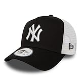 New Era New York Yankees MLB League Essential A-Frame Adjustable Trucker Cap - One-Size