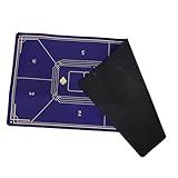 VICASKY Pokermatte gummimatte spielmatte rund Poker unterlage Pokerunterlage Poker tischauflage Spieltischabdeckung Mahjong-Matte Gaming-Tischabdeckung Spieltischmatte Harz-Pad Blue