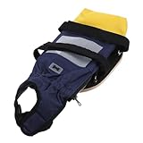 FONDOTIN Hundeschleppsack-Umlenkrolle Katzenrollstuhl für Hinterbeine Schleppbeutel Hundebox mit Rädern Hunderollstuhl Haustierroller Fahrrad-Hundeanhänger Hundetragetasche mit Rollen Holz