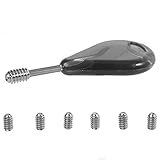 Tbest FCS Schrauben, FCS Surfboard Fin Key Fin Ersatz Zubehör Mit 6Pcs Madenschrauben - 5Cm