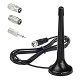 FM UKW DAB Radio Antenne Fm Antenne für Stereoanlage Universale Zimmerantenne mit Magnetfuß und 3m Verlängerungskabel, Geeignet für Heimstereo AV Receiver und Heimkino Hervorragende Empfangsqualität