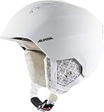 ALPINA GRAND - Sicherer, Optimal Klimatisierter, Bruchfester & Anpassbarer Skihelm Für Erwachsene, white-prosecco matt, 54-57 cm