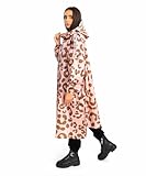 Jubi® Regenponcho Damen aus 100% Recycled Polyester - Jaguar print- Nachhaltig, Leicht & Wasserdicht