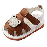 Baby Mädchen Sandalen Kleinkind Strand Schuhe Outdoor Casual Slipper Gummisohle Kleinkind First Walking Prinzessin Sandalen Badeschuhe Kinder 37 (Brown, 19 Infant)