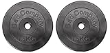 Bad Company Hantelscheiben 30/31 mm Kunststoff 2 x 7,5 kg I Gewicht 7,5kg Paarweise I Gewichte für Langhantel und Kurzhantel