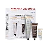 KORRES ATHENIAN GROOMING Men's Starter Kit, Anti-Aging Creme, Aftershave-Balsam, Reinigungsgel, Gesichts- & Bartpflege für Männer, vegan, Geschenkset, 50+125+20ml