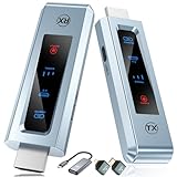 Wireless HDMI Transmitter and Receiver, 98 FT/30M Stabile Verbindung, 2,4G/5G tragbarer HDMI Wireless mit LED-Bildschirm, Plug & Play für Streaming Video Audio File von, Laptop, PC zu HDTV, Projektor.
