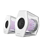 Edifier G2000 Pro Bluetooth Computer-Lautsprecher mit 7.1 Virtual Surround Sound, RGB-Beleuchtung, USB- und Aux-Eingang - ideales Gaming-Schreibtischzubehör für PC, PS5 (Weiß)