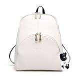 DEERWORD Damen Rucksackhandtaschen Damenhandtaschen Tornistertaschen Henkeltaschen Umhängetaschen Nicht-Gerade, Beige