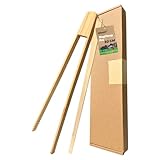 IKSAMY Schneckenzange Set aus Bambus | 2-in-1 Schneckengreifer mit Suchstab(30cm) | Umweltfreundliche Schneckenabwehr für Garten | Ohne Chemie, Langlebig & Bio-Tauglich