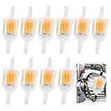 10 Stück Kraftstofffilter 6mm/8mm, Benzinfilter Universal für Rasenmäher Motorrad Auto Roller Mofa, Filtereinsatz Flüssigkeitsfilter Motor Wartung Zubehör