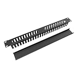 BELLIFFY 1Stk Offline-Rack aus Metall Kabelkanalgestell Kabelmanager cable organizer kabelorganisierer Kabelmanagement für Server Server-Rack-Kabelmanagement kaltgewalzte Stahlplatte Black