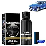 Xifyjus Reparaturmittel für Autokunststoffe,Kunststoffpflege Auto,Auto Kunststoff Kratzer Entfernen,Kratzer Entferner & Auffrischer,Auto Cockpitpflege Reinigungsset,Bringt Glanz zurück(3pcs,30ml)