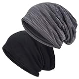 EINSKEY Beanie Herren Damen Dünne Mütze, Leicht Atmungsaktiv Sportmütze Übergangsmützen für Joggen, Fahrradfahren, Schlafen, Haarausfall, Chemo