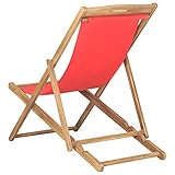 Strandstuhl Klappstuhl Strandstuhl Strandstuhl Wetterfest Rot für Garten Indoor