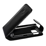 Mobilfunk Krause - Flip Case Etui Handytasche Tasche Hülle für Nokia Asha 311 (Schwarz)